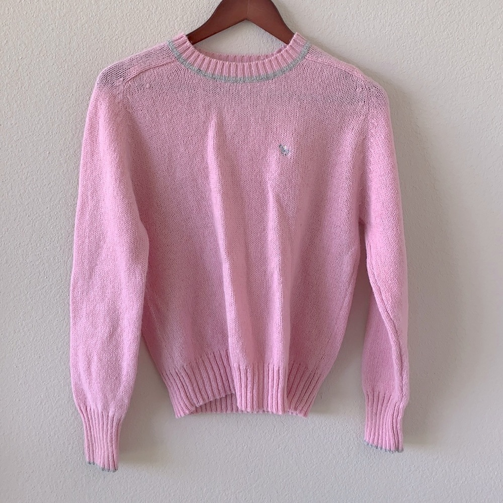 Hunters Run Soft Pink Wool Sweater sz L
